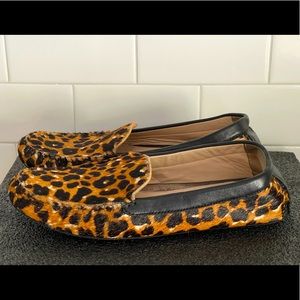 Johnston and Murphy pony hair driving loafers , leather 8.5